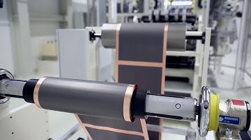 Battery cell production at Volkswagen Salzgitter, production steps “slitting and calendaring”