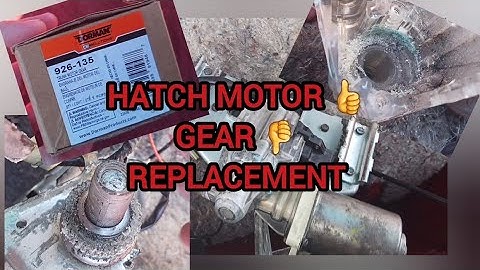 88 Firebird Hatchback Motor Gear Replacement