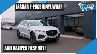A VERY CLEAN FINISH! Jaguar F-Pace Car Wrap & Caliper Respray!