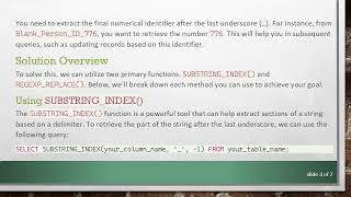 How to Use MYSQL to Extract the Last Number from a String Column