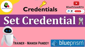 Set Credential Blue Prism || Credential Internal Business Object Blue Prism RPA