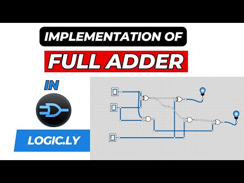 Full Adder Circuit in Logic.Ly | Digital Logic Circuit #electricalengineering #circuits