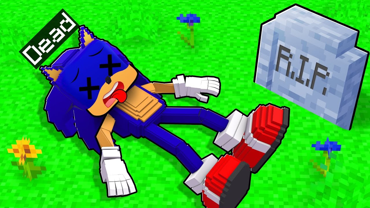 Sonic DIED In Minecraft!