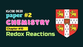 IGCSE Chemistry Paper 2 | Chapter 10 Redox Reactions Past Paper Questions (2016–2024)