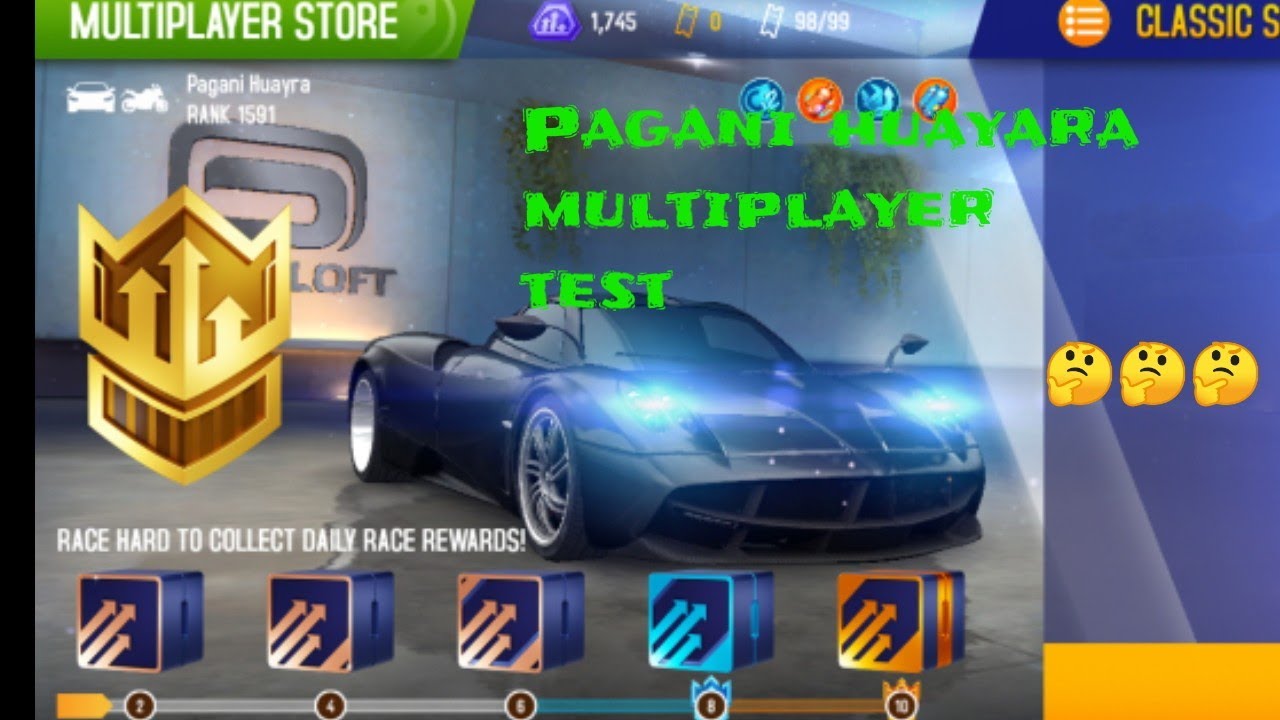 Asphalt 8 -Pagani Huayara multiplayer test after update 48 🤔