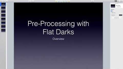 PixInsight Preprocessing With Flat Darks