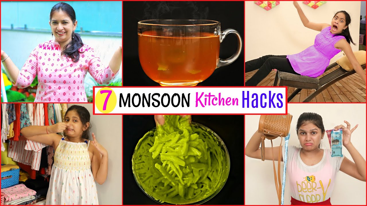 7 Life Saving MONSOON KITCHEN Hacks - You MUST Know | CookWithNisha | Cook With Nisha