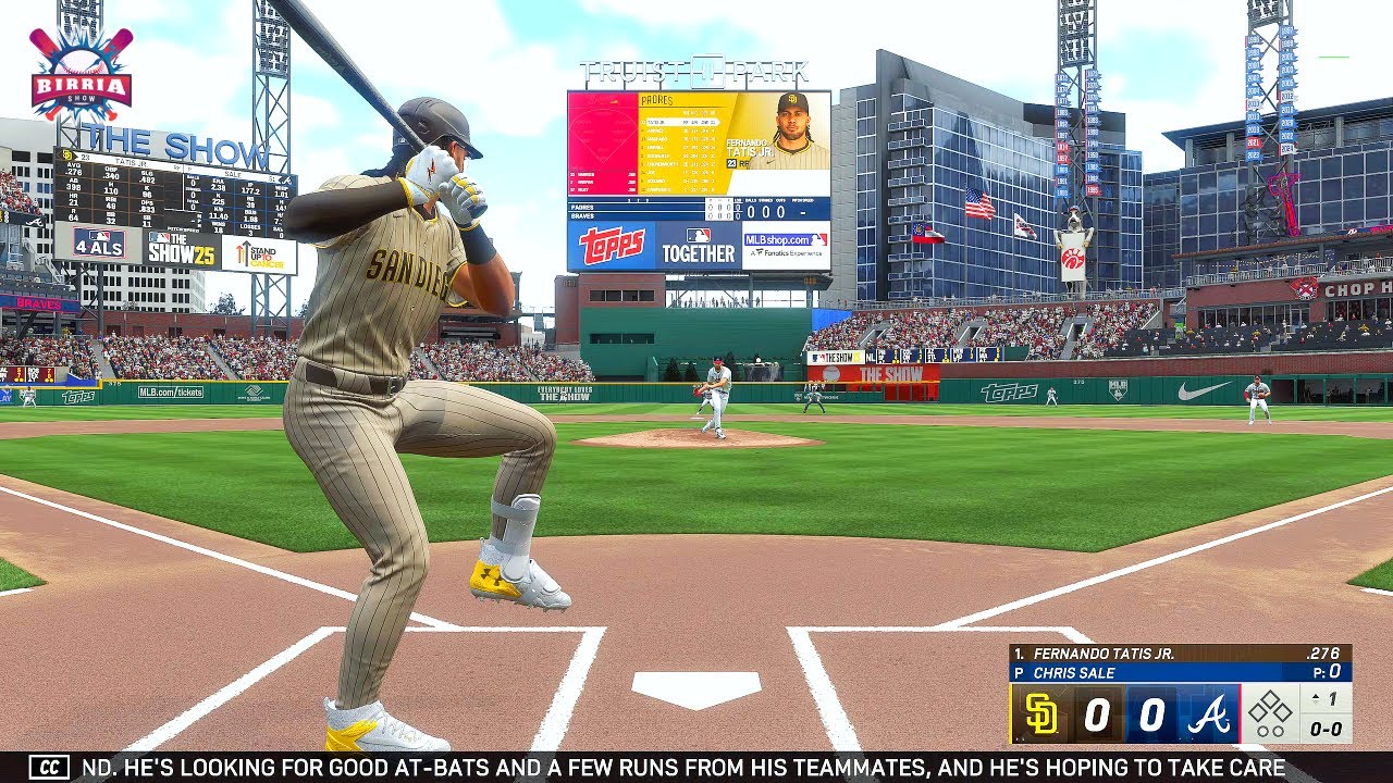 Сан-Диего Падрес против Атланта Брэйвс | Татис-младший против Коина — Gameday PS5, 4K, 60 кадров ...