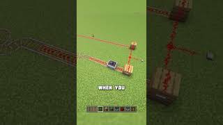 How to speed up minecarts in Minecraft by 10 times #shorts