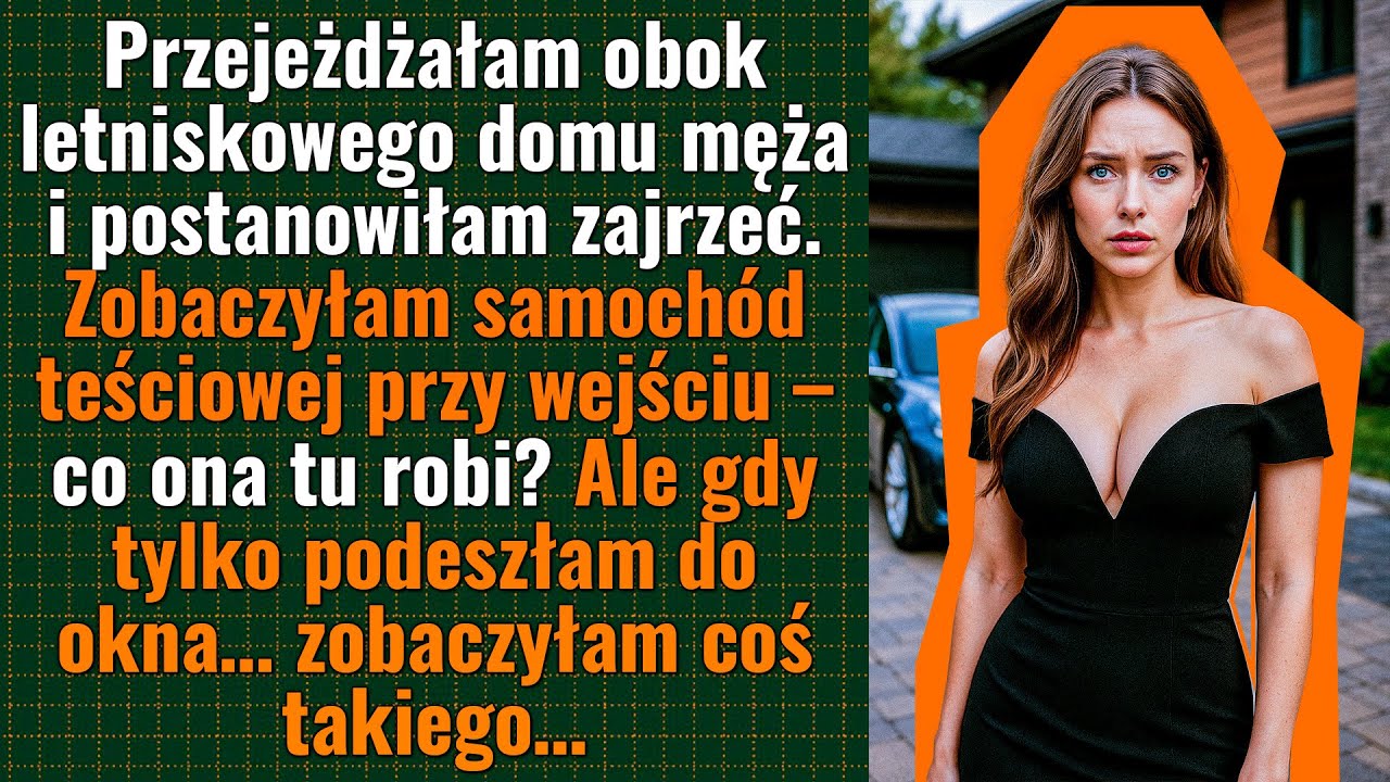 Przejeżdżając obok domu męża, zajrzałam — i zobaczyłam auto teściowej przy bramie. Co ona tu robi?