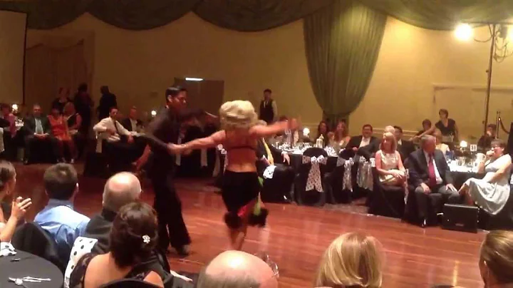 Sharon Nobles & Eddie Rivera dance mambo July 27, ...