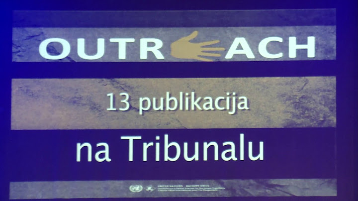 Konferencija o naslijeđu MKSJ-a – Panel VIII