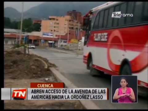 Abren acceso de la avenida de las Américas hacia la Ordoñez Lasso