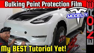 Tesla Model Y Front Bumper: Bulk PPF Installation Guide - The Right Way 🔥