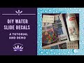 DIY Water Slide Decals Tutorial and Demo