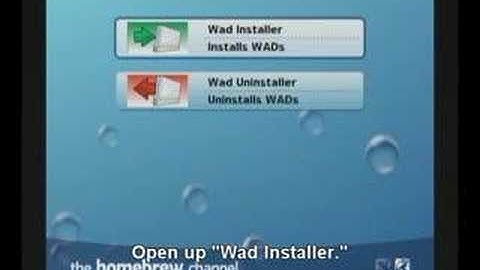Installing Wads on your Wii from the Homebrew Channel
