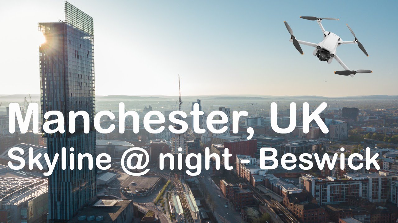 Manchester skyline - drone footage