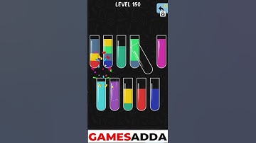 Water Color Sort Level 150 Walkthrough Solution iOS/Android