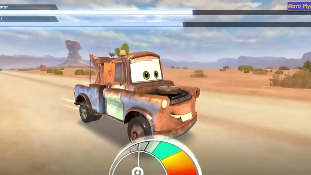 Cars Lightning League - Mater vs DJ Win