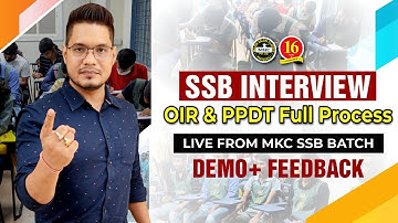 SSB Interview - Screening Test (PPDT & OIR) | PPDT Test | SSB Interview | SSB Coaching in India- MKC