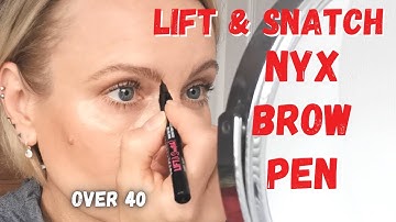 NYX brow pen | Testing Lift and Snatch brow tint pen in Taupe