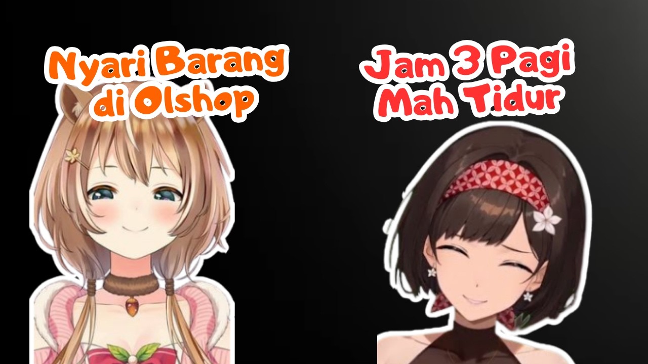 Ketika yang lain jam 3 pagi masih tidur, Risu nyari sprei di olshop [ Hololive ID Clip]