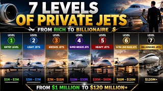7 Levels of Private Jets: From Rich to Billionaire 🛩️💰 explained in 6 minutes 