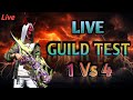 🔴FREE FIRE LIVE GUILD TEST 1 VS 4 IMPOSSIBLE 😱 || #freefire #live #trending