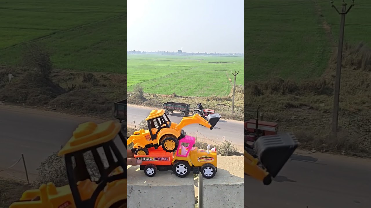 Remote t2 Mahindra tractor loading JCB Excavator Offending testing Review 😱🔥💯