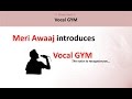 How voice being produced  vocal gym by meri awaaj  learns basics of vocals