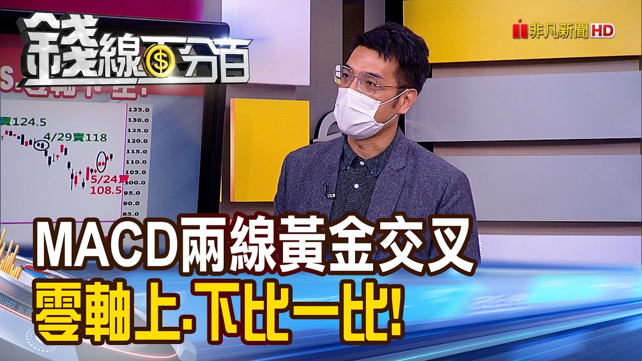 《MACD兩線黃金交叉 零軸上vs.下比一比! MACD長線投資術.短線操作法實戰!》【錢線百分百】20210526-5│非凡財經新聞│
