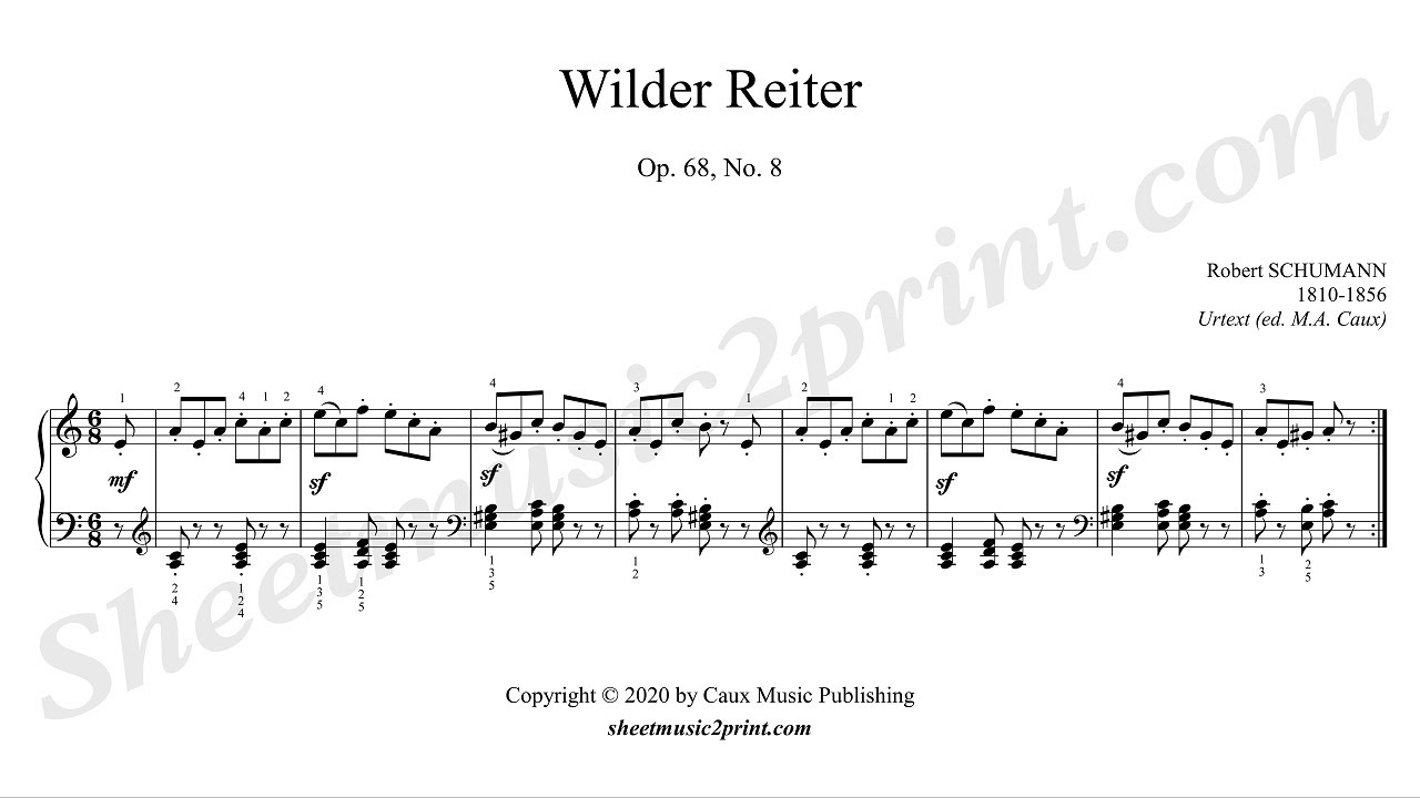Schumann : The Wild Horseman, op. 68, no. 8