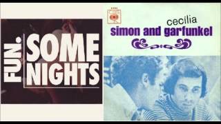 Video thumbnail of "Fun   Some Nights vs Simon & Garfunkel   Cecilia"