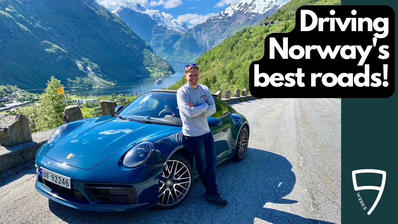 По лучшим дорогам Норвегии… на Porsche 992 C4S цвета фьорда!