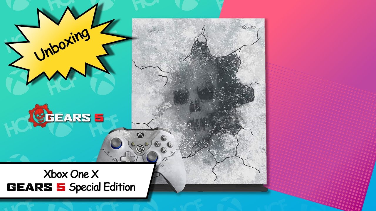 Xbox One X Gears 5 Limited Edition 1TB Console Bundle | Unboxing