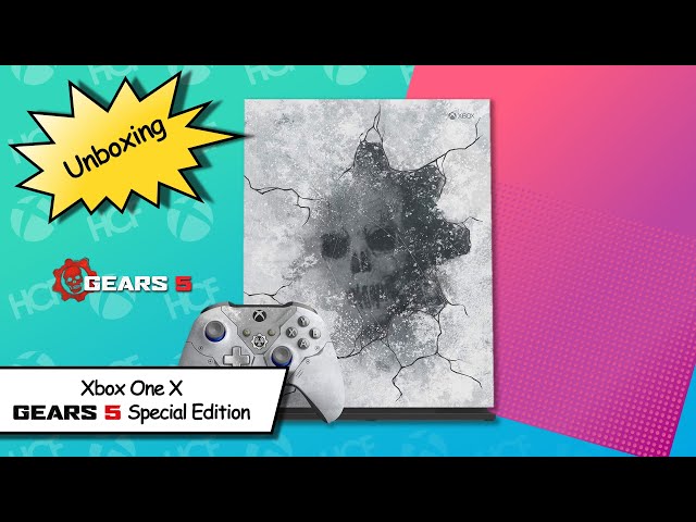 Xbox One X Gears 5 Limited Edition 1TB Console Bundle | Unboxing