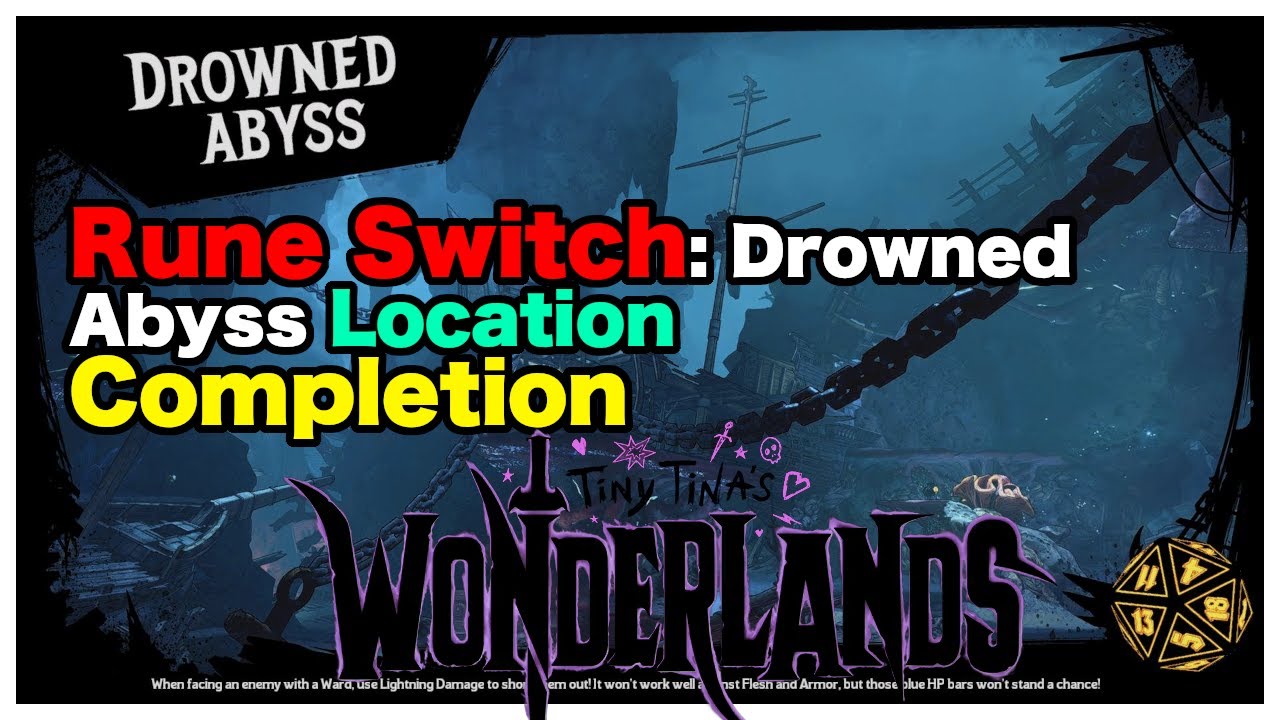 Tiny Tina's Wonderlands: Rune Switch: Drowned Abyss Location Completion Easy Guide