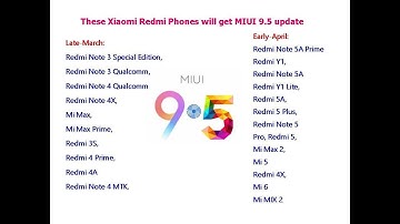 These Xiaomi Redmi Phones will get MIUI 9.5 Update (official)