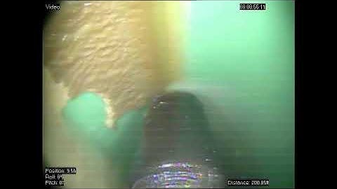 Pacific Sewer Robotics Removing a Thin Layer of Calcite
