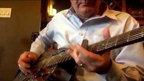 Rollin and Tumbln Played on a Resonator Guitar in Open G Tuning