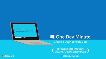 Creating a UWP Console App
