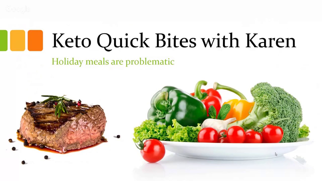 Keto Quick Bites with Karen Surviving non keto holiday meals - YouTube