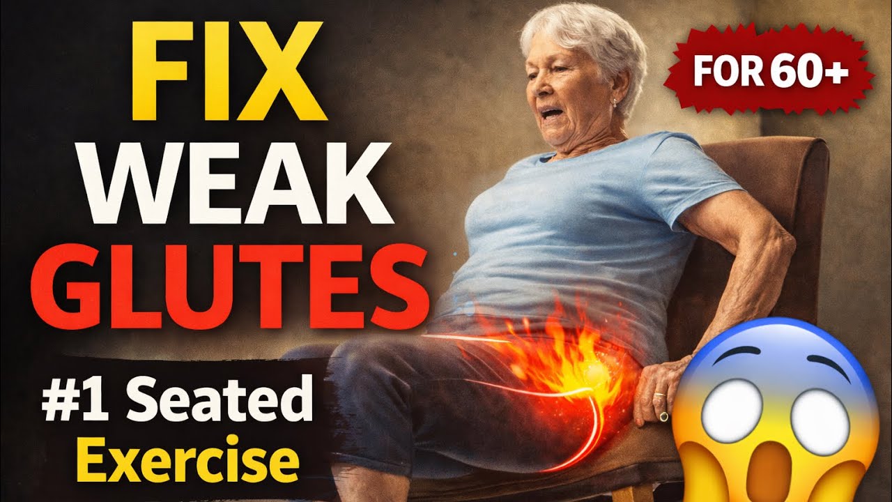 These Sitting Exercises Rebuild Weak Glutes After 60 (No Squats, No Standing)