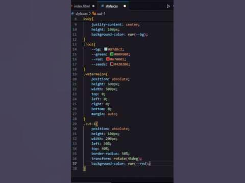 Watermelon 🍉 slice animation [HTML & CSS] Programming - YouTube