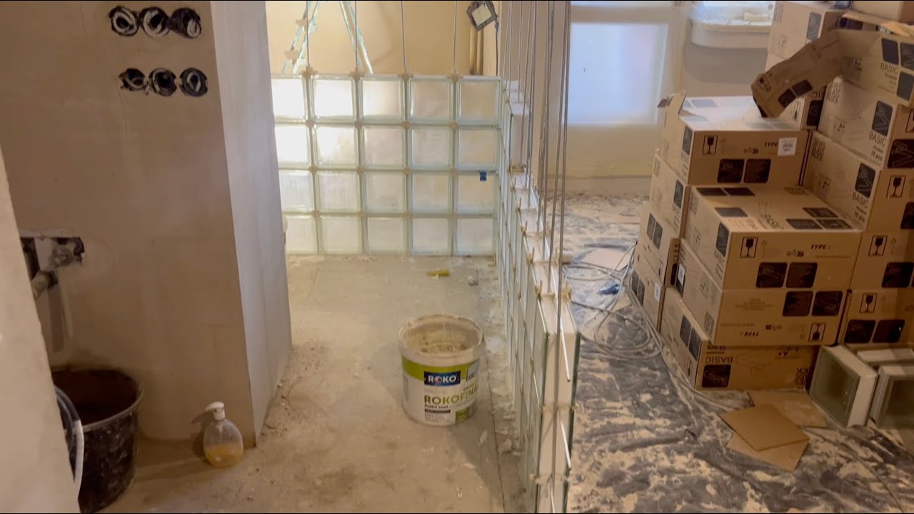 Rekonstrukce funkcionalistického bytu - 13. týden (plátno, omítky a luxfery)