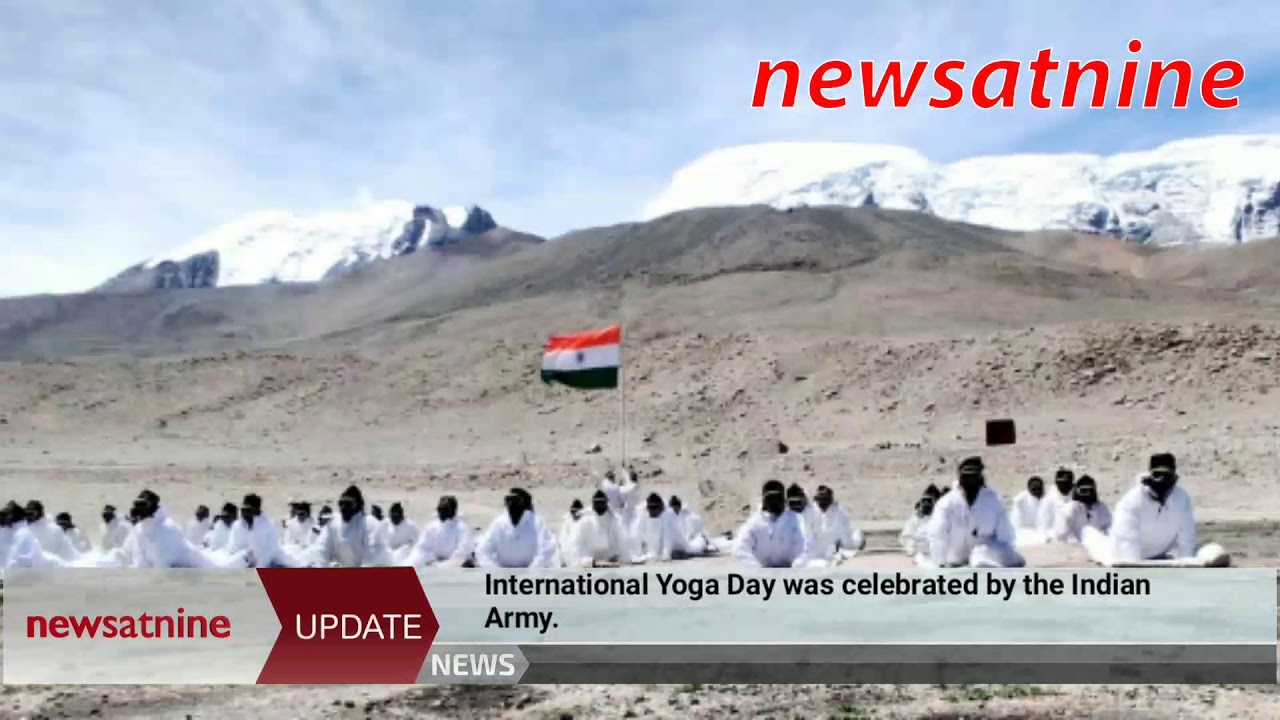 International Yoga Day was observed by the Indian Army.
