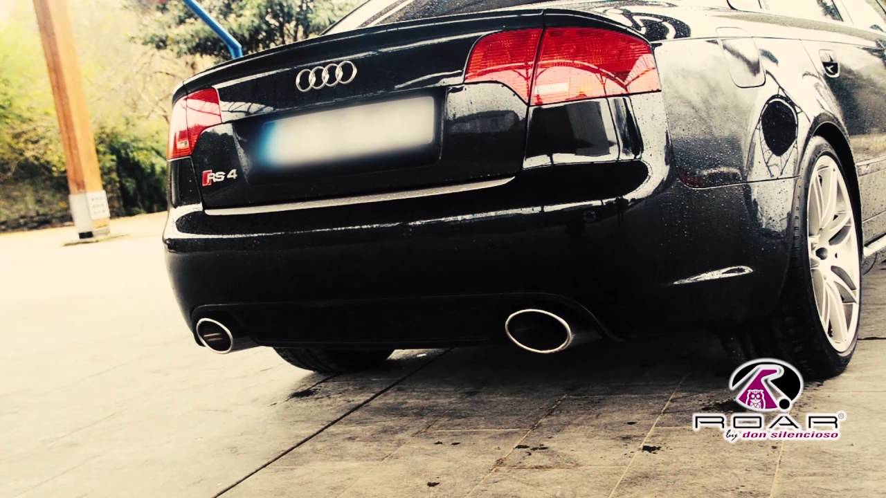auspuffanlage wechseln kosten AUDI RS4 DON SILENCIOSO ROAR
