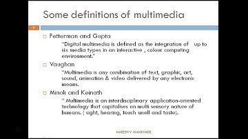 Multimedia|| Definition|Media Types|Authoring|Characteristics | Hardware & Software Requirement