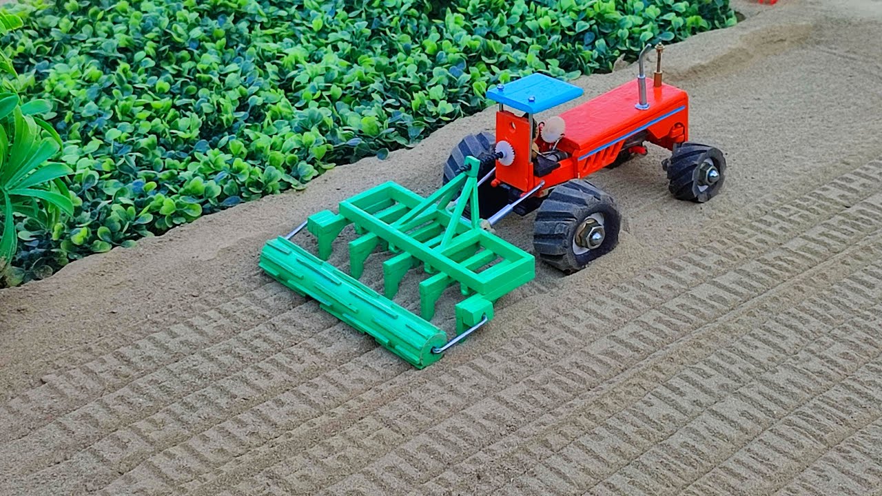 diy tractor cultivator with roller science project MiniCreative1
