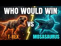 T-REX vs MOSASAURUS - Who Would Win? (Extinction Kill Zone)